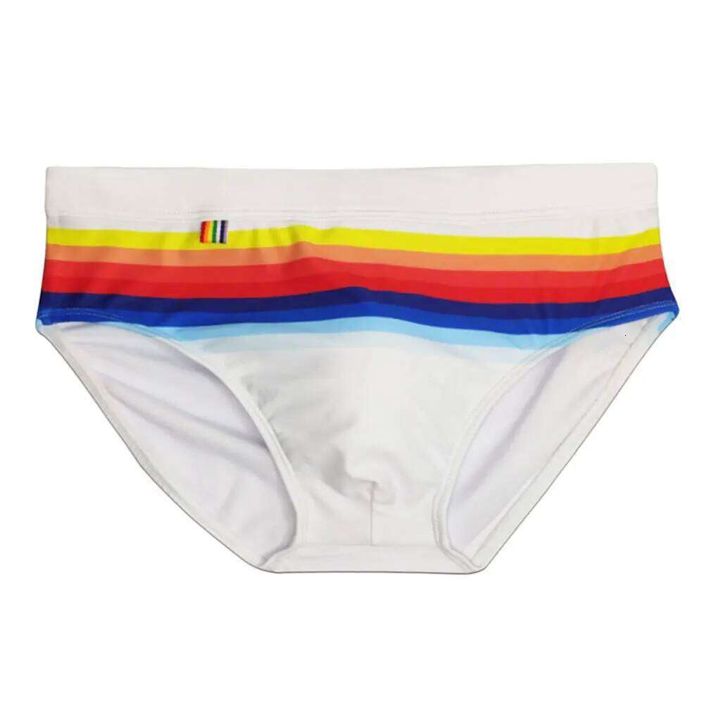 Men Striped Swim Briefs Swimwear Sexy Male Swimming Trunks Beach Short Surfing Summer Swimsuit Bikini Pants Baador Corto Hombre Z260312