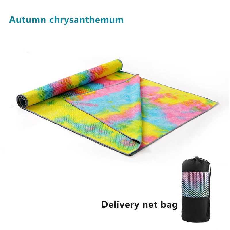 Non Slip Printed Tie-dye Yoga Mat Cover Towel Anti Skid Microfiber Yoga Mat Size 183cm63cm Shop Towels Pilates Blankets Fitness M260312