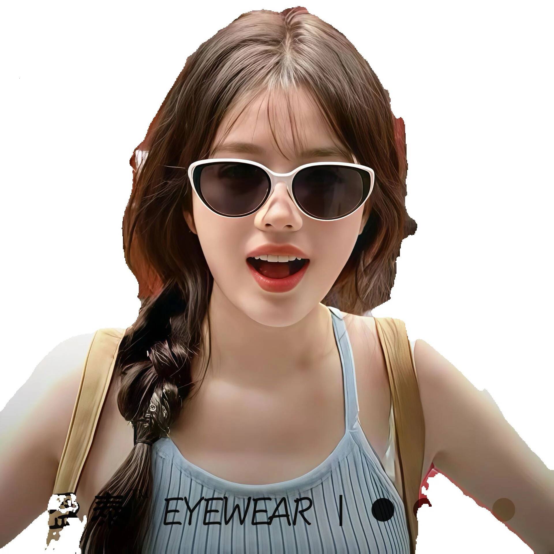 New Vintage European And American Cat-Eye Sunglasses, Stylish Trendy, Popular For Street Photography, With A High-End Feel UV Protection