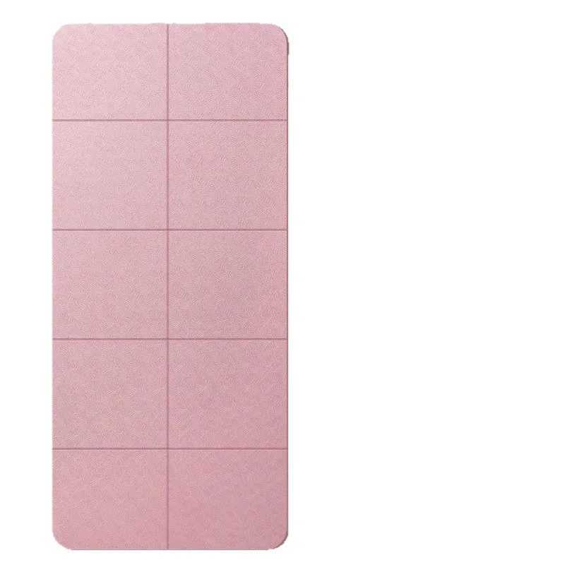 Eco-Friendly TPE Foldable Yoga Mat Double-Sided Non-Slip Travel Fitness Exercise Mat for Pilates and Floor Workouts M260312