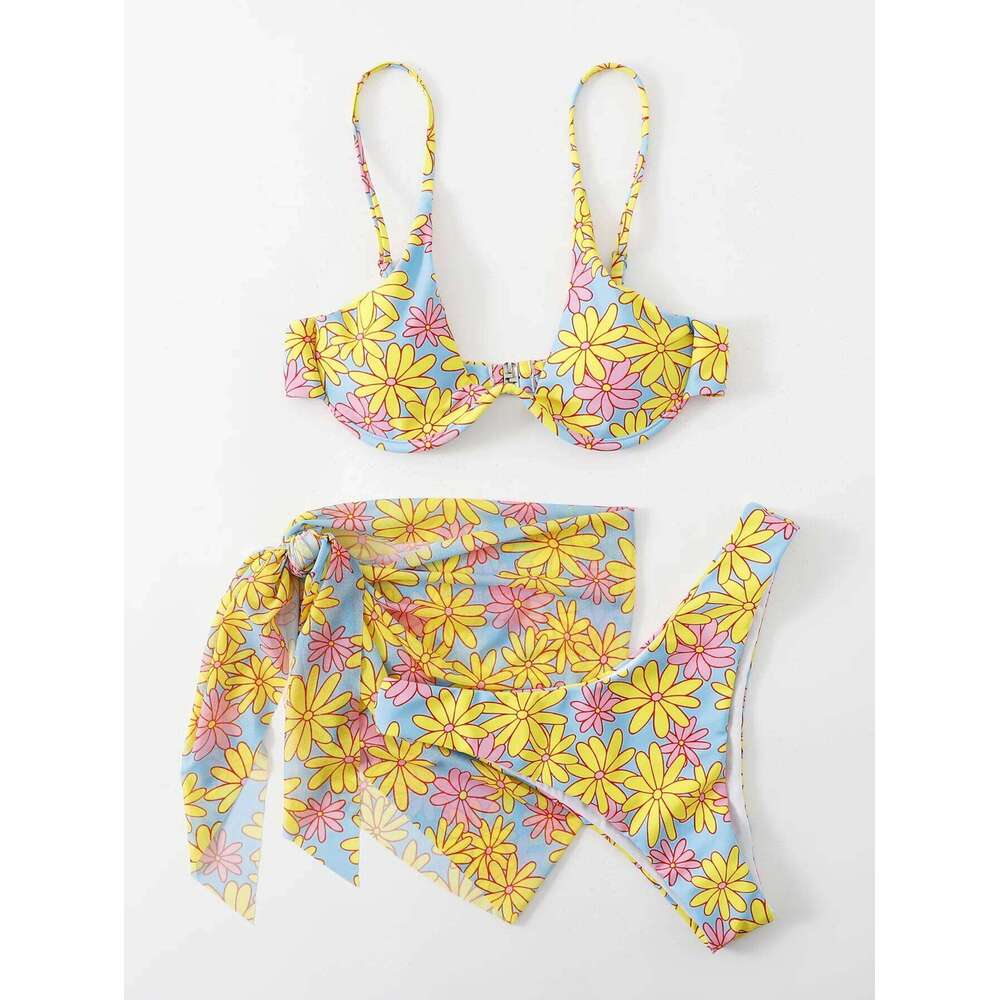 3 Pieces Push Up Bikinis 2025 Women Thong Swimsuit Sexy Brazil Swimwear Female Padded Bathers Bathing Suit Swimming Beachwear Y260303