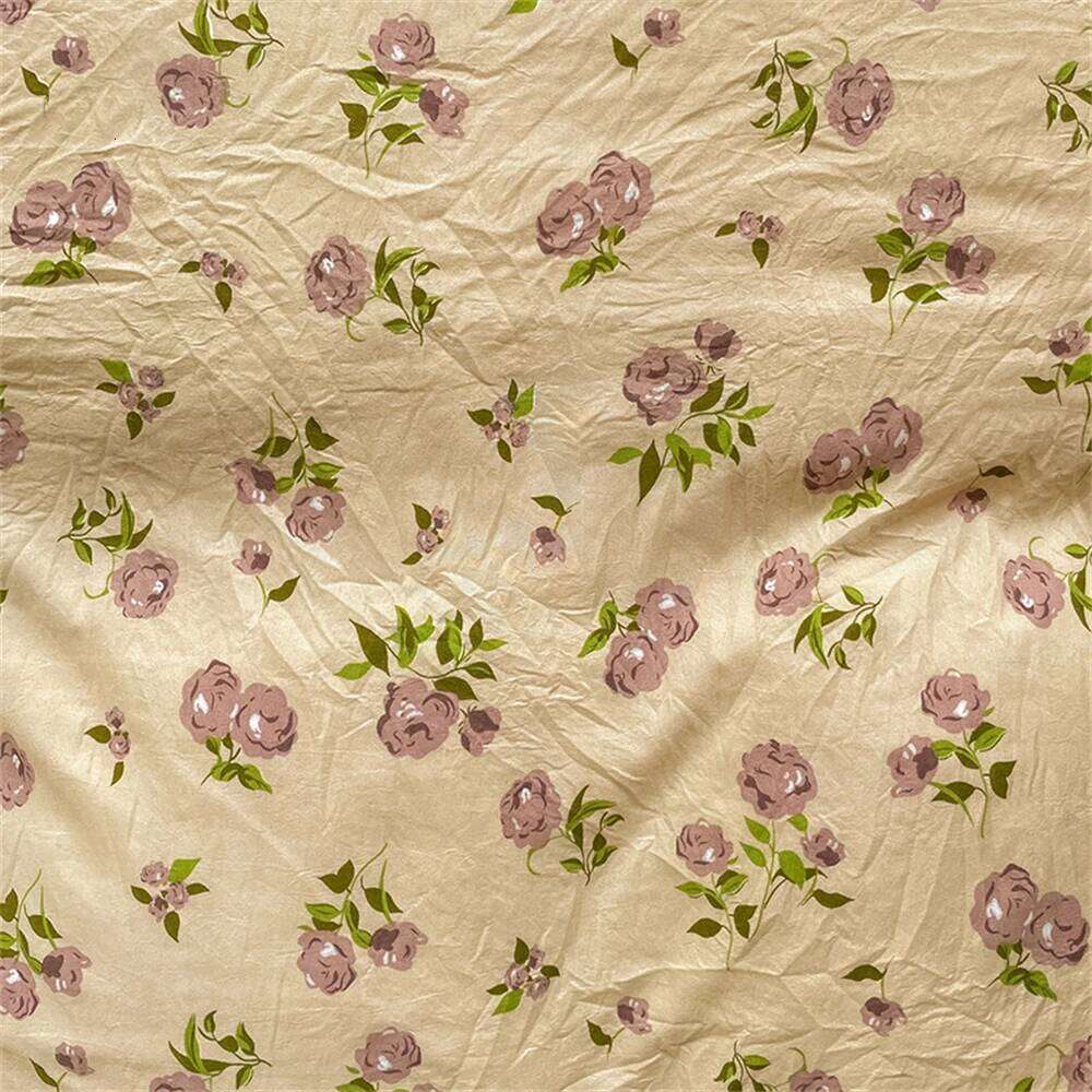 Fresh Plant Flower Sheet for Children and Adults Four-Piece Bed Set Pillowcases Soft Washed Cotton Home Textiles H260312