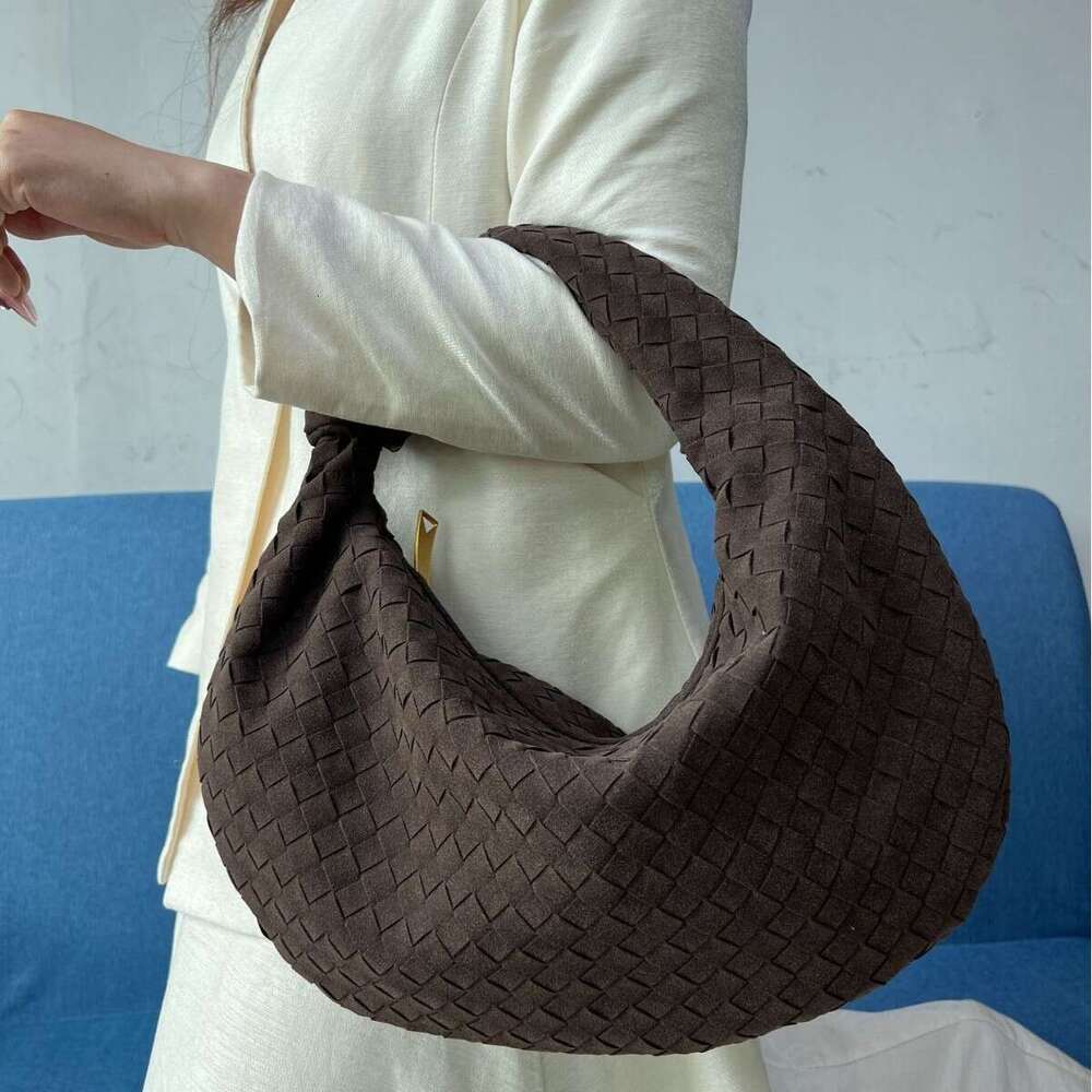 Spring new woven high-end stylish underarm bag for women, large dumpling bag, handbag