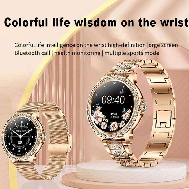 AMOLED Screen Smart Watch Heart Rate Blood Oxygen Fashion Ladies Bracelet 2023 Call Smartwatch Womoen For Android IOS 26Y0312
