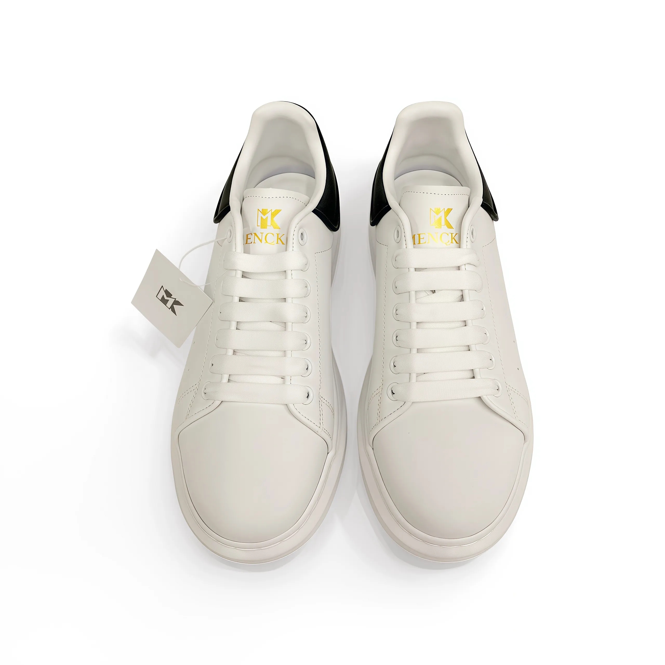 Platform White Sneakers for Women Men New Low-Top Chunky Sneakers, Height Increasing Casual Walking Shoes, Trendy Comfortable Tennis Shoes for Student