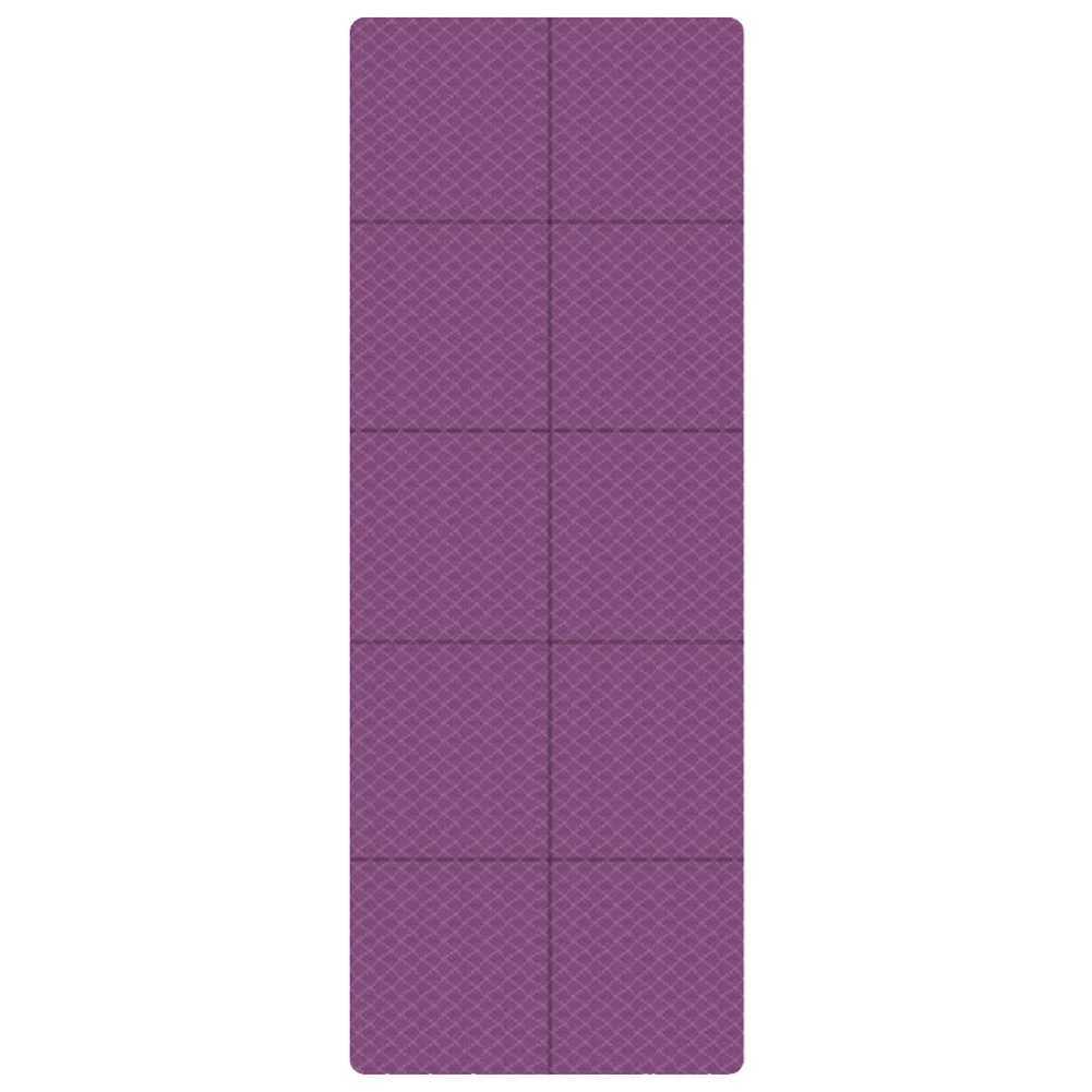 Foldable Yoga Mat Folding Fitness Exercise Mat Double Sided 4mm Thick Workout Mat Non-slip for Yoga Pilates Floor Workouts M260312
