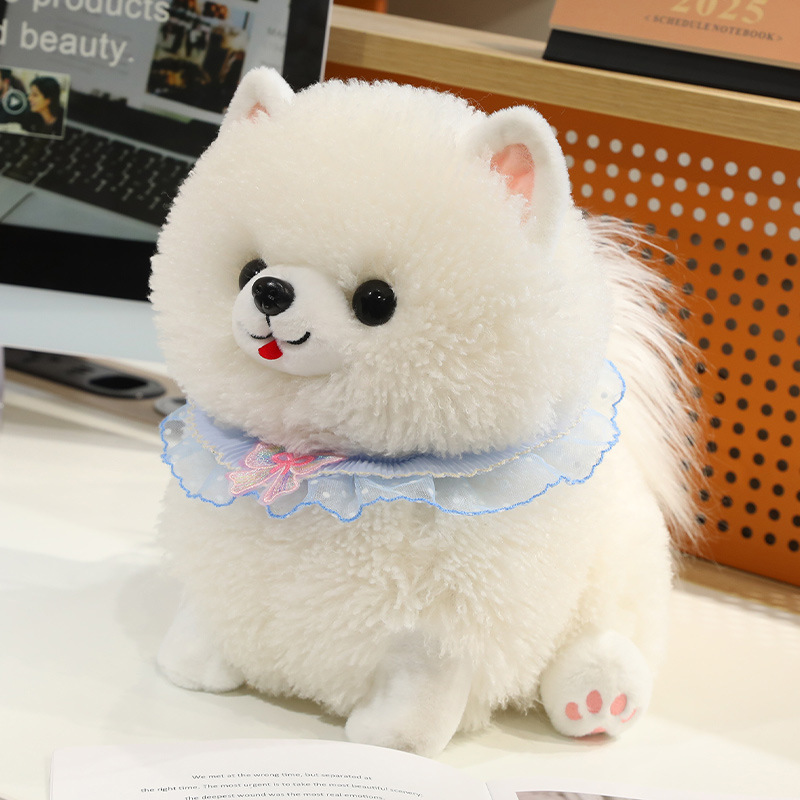 Cute Pomeranian Plush Doll Lovely Pet Stuffed Toy Pillow Popular Cute Plush Toy Perfect Gift