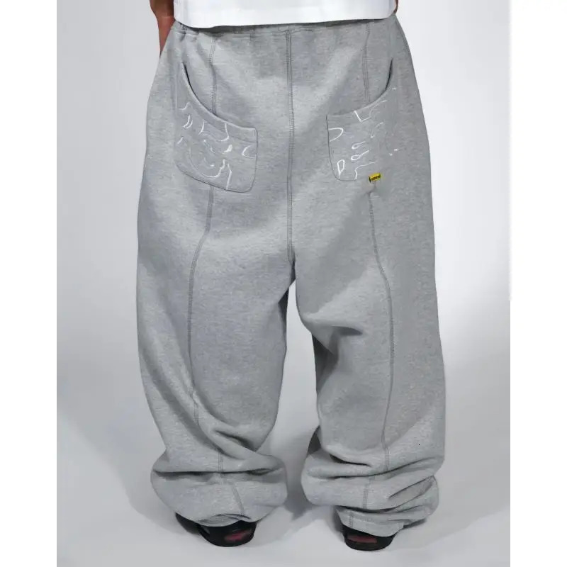 Harajuku Street Hip Hop Trendy Embroidered American Retro Loose Casual Pants 260311