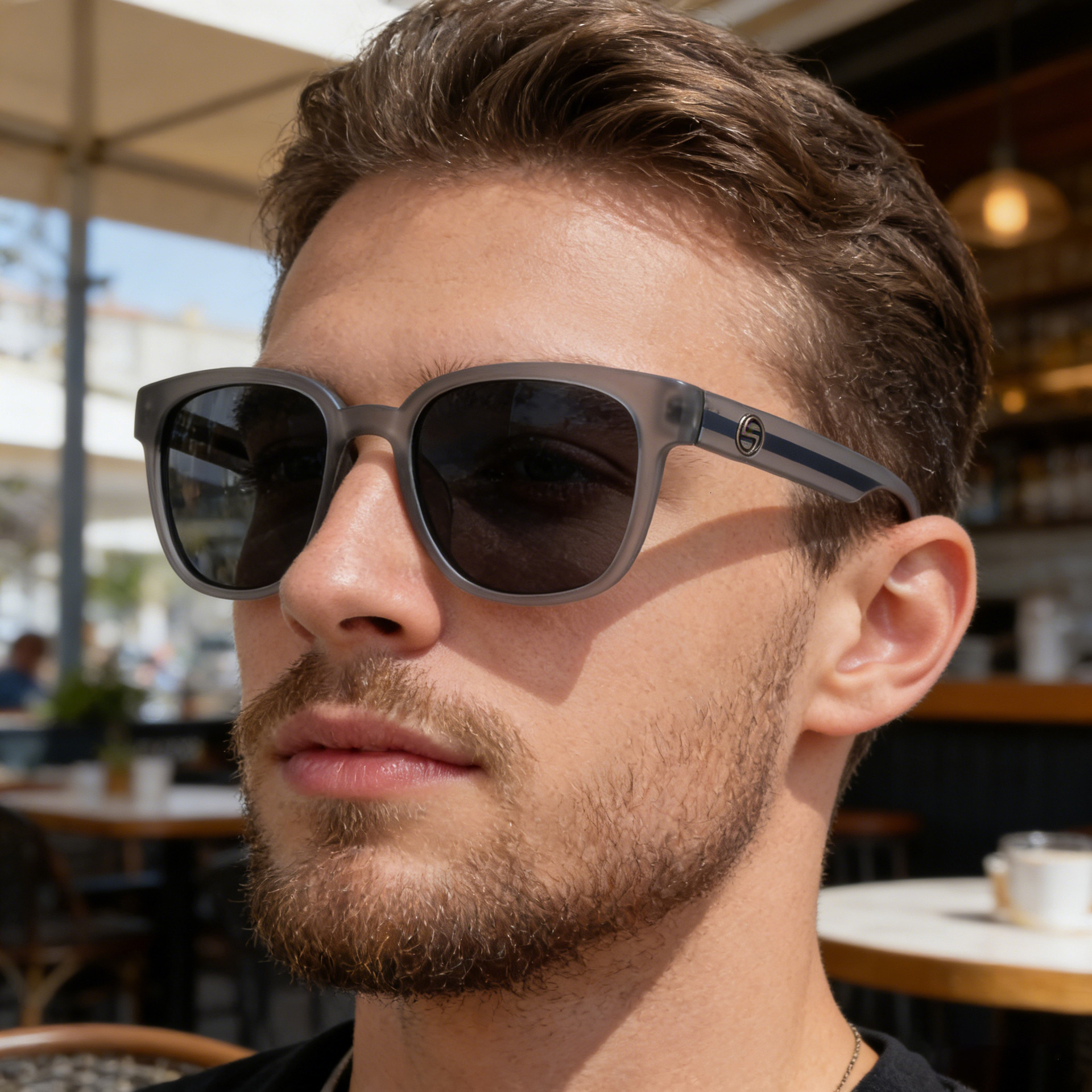 2026 New European American Fashion Square Polarized Men, Large Frame Driving and Outdoor, Trendy Men's Sunglasses for Sales