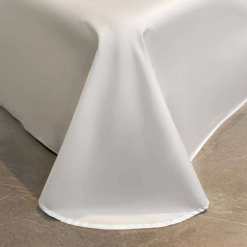 Egyptian Cotton Hollow Edge Bedding Set, White, Grey, Pink, Blue,1 Duvet Cover,2 Pillowcases,1 Flat Or Fitted Sheet H260312