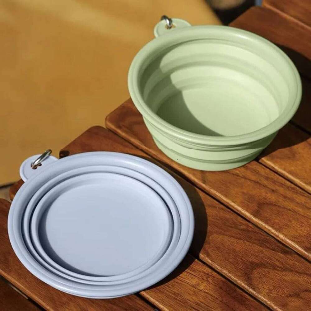 1 pc Collapsible 350ml, travel water with buckle, silicone portable food bowl suitable for cat and dog wa 26Y0312