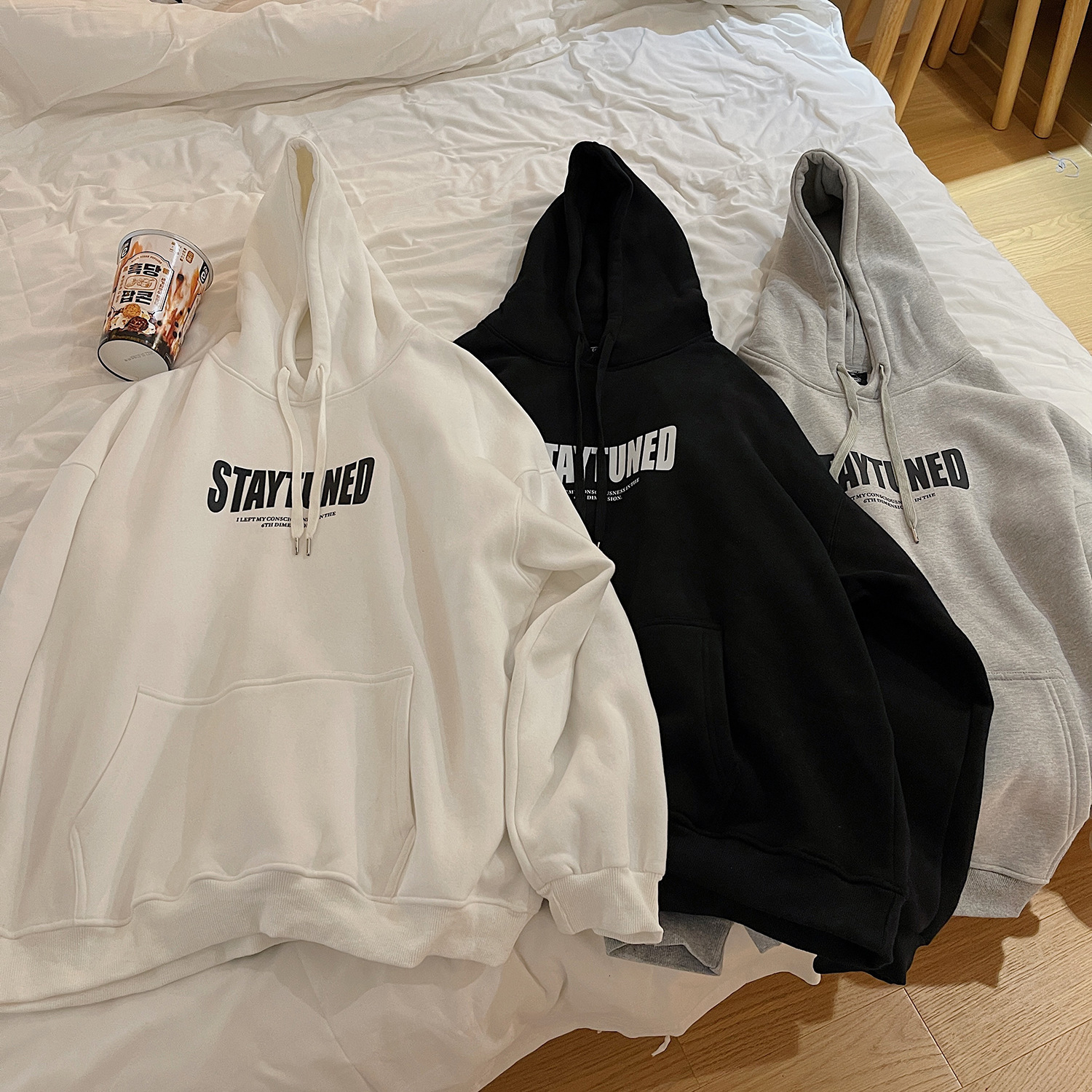 Men's Hooded Sweatshirt Autumn Trend Designer Hoodie Style Letter Print Casual Hoodie Hong Kong Style Plus Size Youth Pullover Jacket