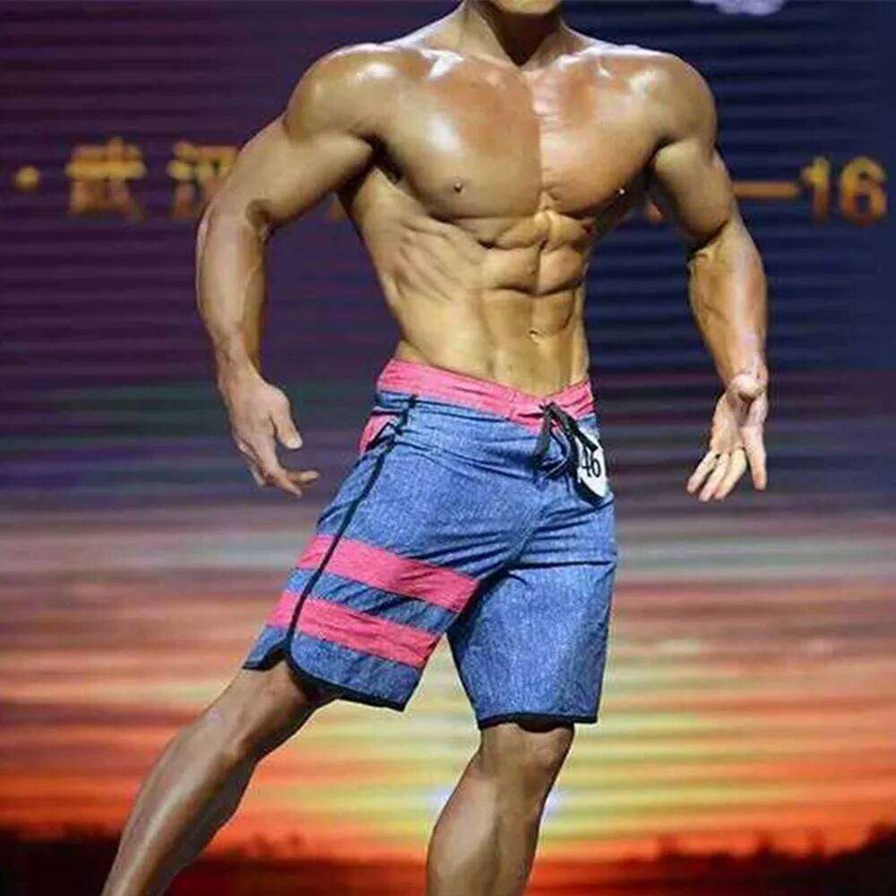 Quick-Drying Waterproof Bermuda Mens Beachshorts Fitness Competition Board Shorts With Elasticity For Surfing And Swimming E1020
