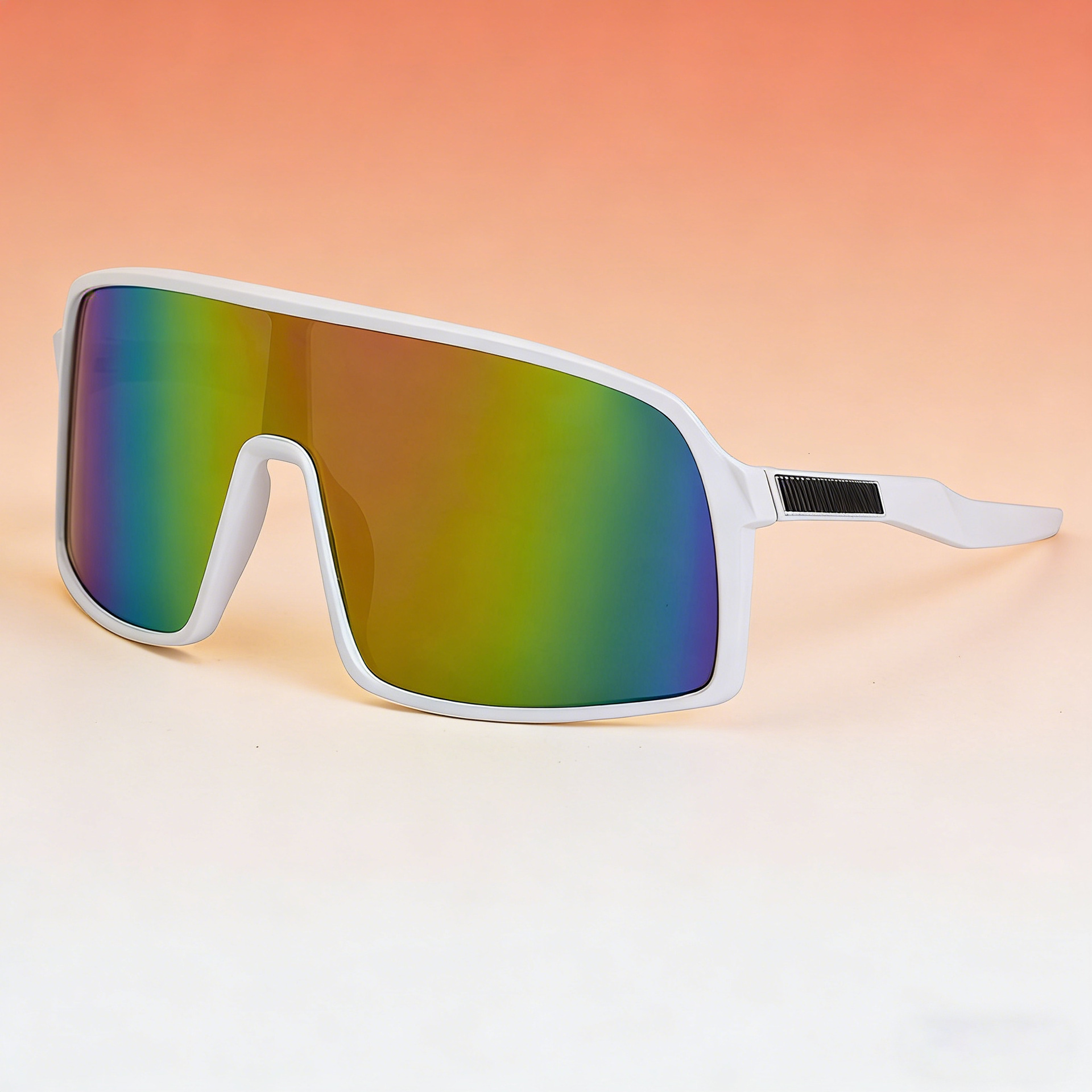2026 New Integrated Colorful Men's Ski Polarized Sports Glasses Women's Windproof Outdoor Cycling Sunglasses