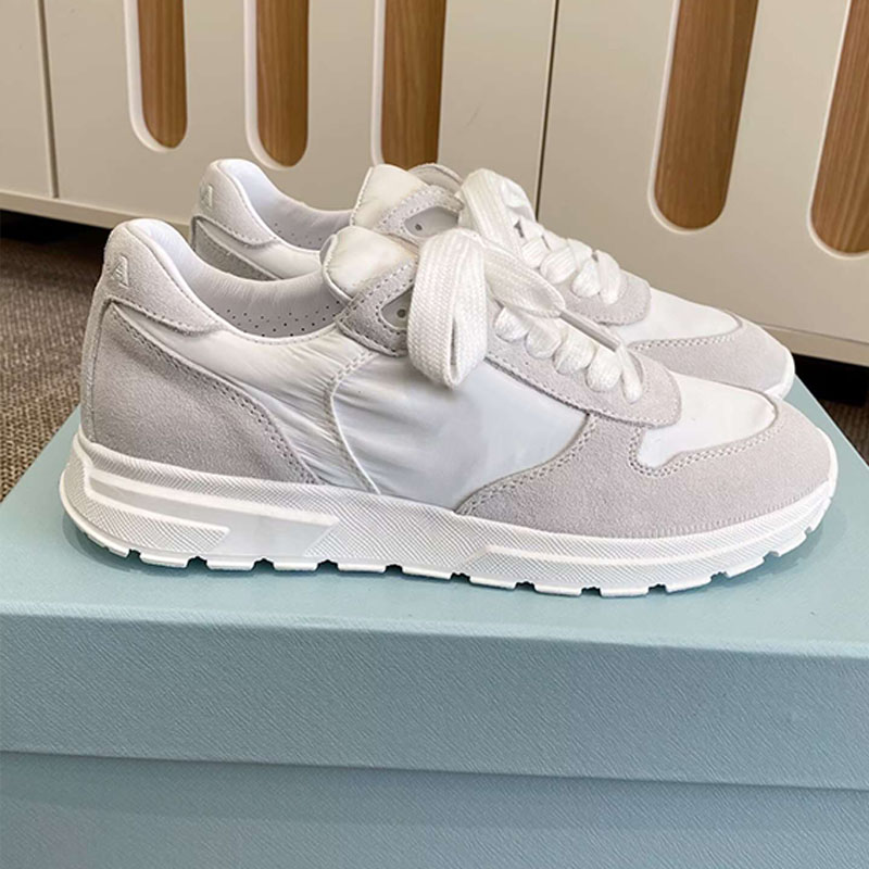 Mens Womens Prax 2.0 Re Nylon suede sneakers functional soft suede touch comfortable Designer sports shoes lightweight rubber soles Prax 2.0 sneakers