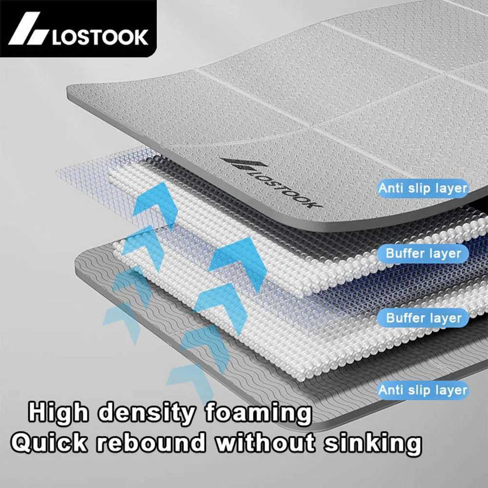 Foldable Yoga Mat 4mm Thick TPE Easy to Store for Travel Exercise Mat for Yoga Pilates Home Workouts and Floor Exercises M260312