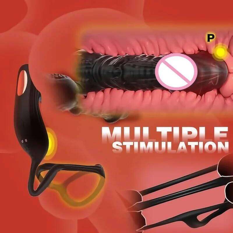 APP Control Thrusting Male Massager 6IN1 Vibrator Butt Plug Anal Dildo Prostate Stimulator Adults Sex Toys For Men Z260311