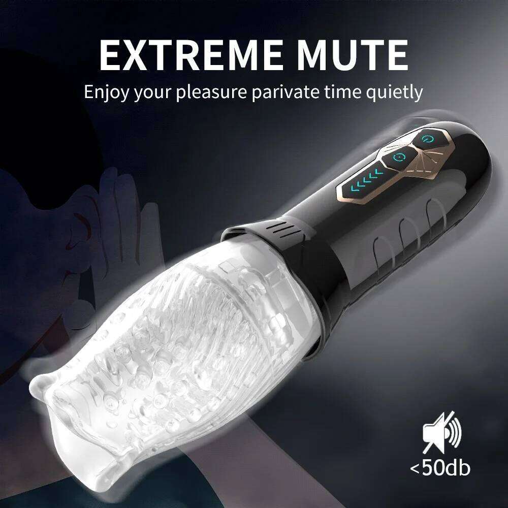 Masturbator Cup Automatic Rotating Delay Ejaculation Glans Trainer Vagina Penis Pump Sleeve Vibrator For Mens Adult Toys Male Z260312