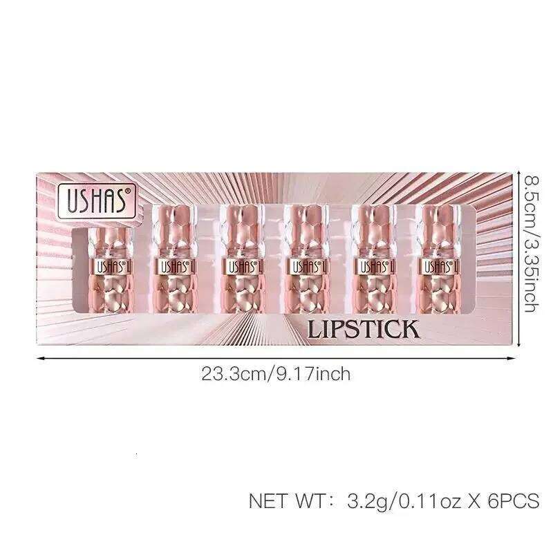 Waterproof Metallic Shine Liquid Lipstick Highly Pigmented Full Coverage Long Lasting Kiss Proof Lightweight Lip Gloss W260311