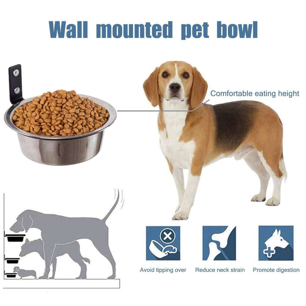 Collapsible Stable Dog Rust No Corrosion Feed Bowl for Keeping Home Clean and Elegant 26Y0312