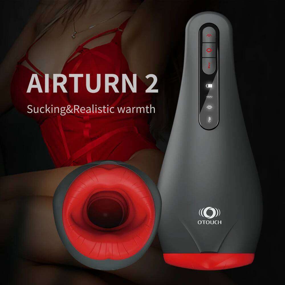 OTOUCH Airturn 2 Suction Male Masturbator Sex Toy 18 Real Vagina Pussy Cock Sucking Vibrator Men Masturbation 3 In 1 Adult Goods Z260312