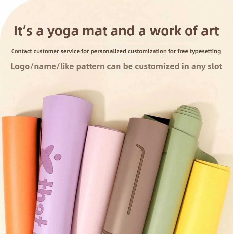 Non-Slip Yoga Mats Pure Color Rubber - Professional Studio Equipment for Women Fitness Pilates Thick Exercise Mat M260312
