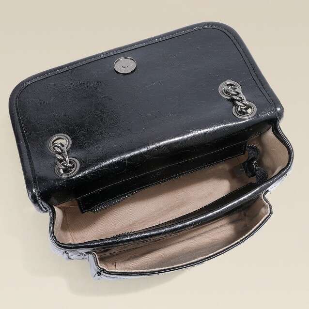 Luxury Shoulder Bags Totes Hobo New Model Messenger Made Of Oil Wax Top Grain Cowhide Genuine Leather Chain Niki Shoulder Bag Crossbody SENYY