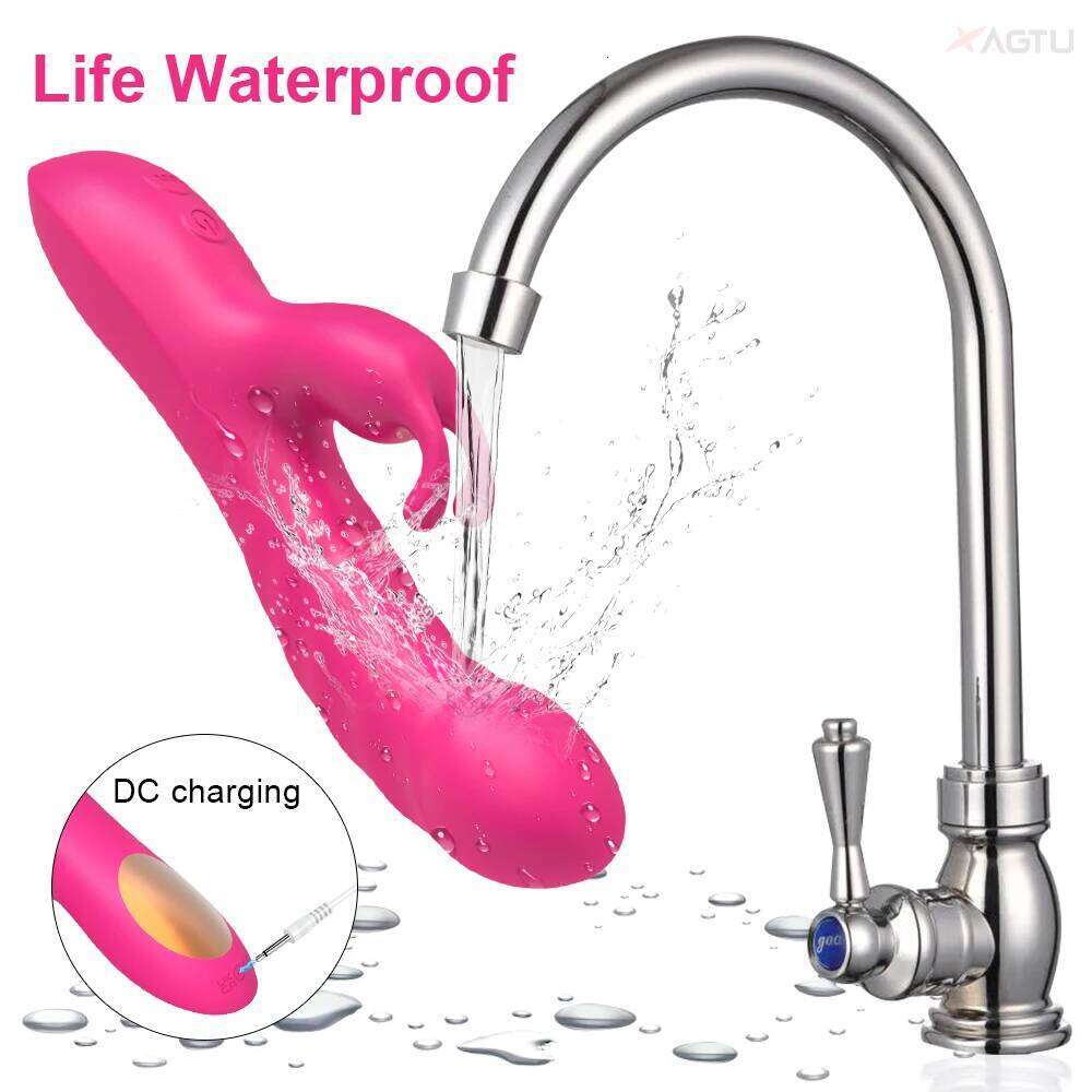 Powerful Rabbit Vibrator Female G Spot Clitoris Stimulator Vagina Nipple Massage Dildo Silent Adults Sex Toy for Women Z260311
