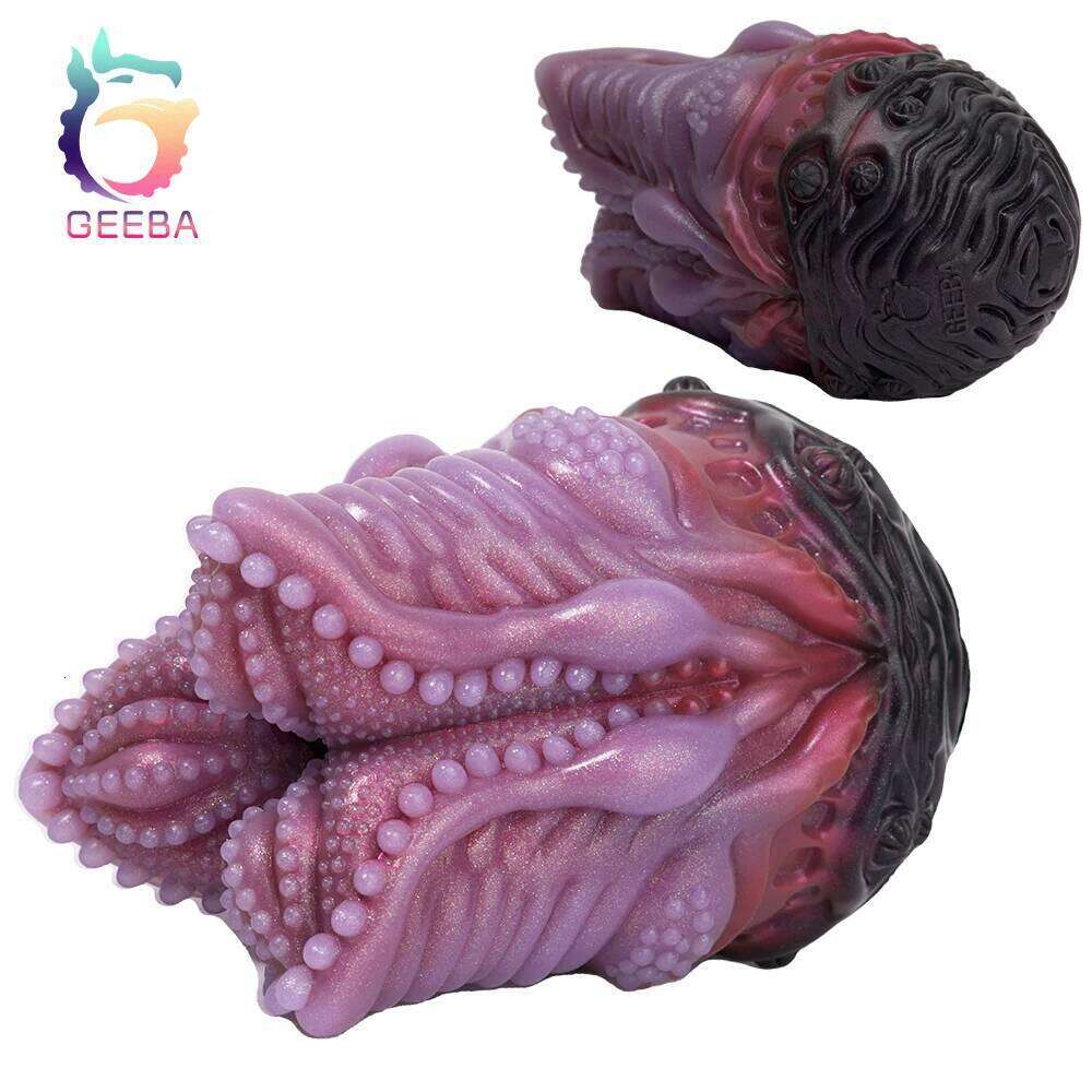 GEEBA Strange Beast Egg Shape Male Masturbator Silicone Single Channel Stroker For Men18+ Pocket Pussy Onahole Adult Sex Toys Z260312