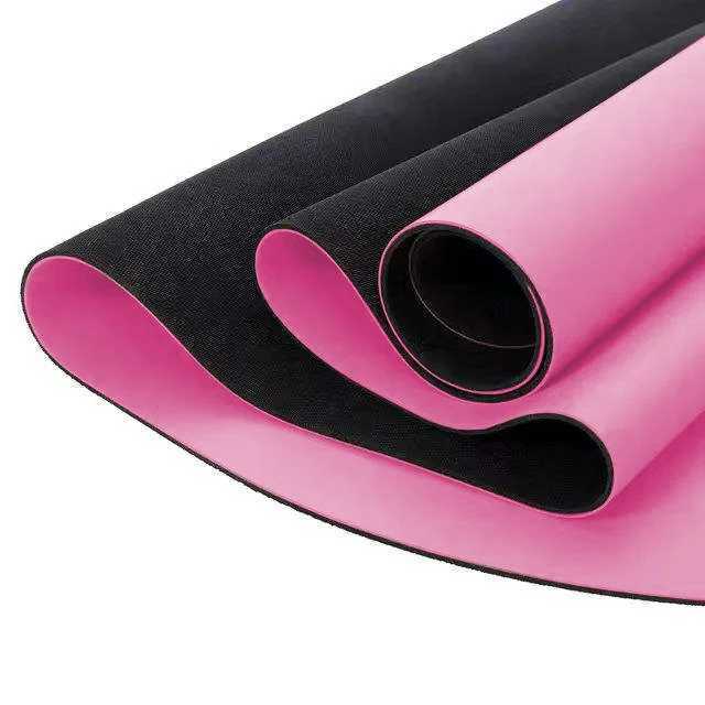 Curve Arch Oval Capsule Yoga Mat Coconut Fiber PU Rubber Yoga Mat Custom Printed Anti Slip Yoga Mat Eco Friendly M260312