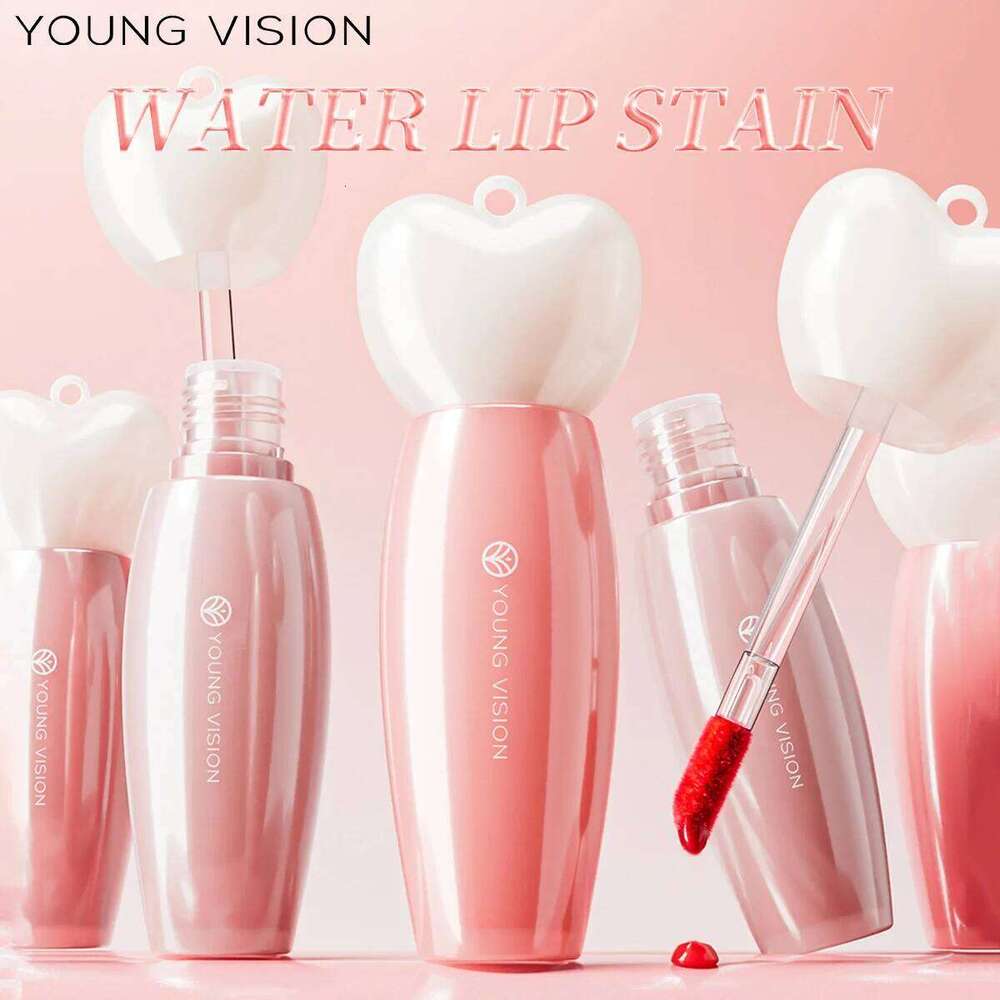 YOUNG VISION 6-Color Fruit Glow Lip Gloss + Star Pendant Moisturizing Waterproof Liquid Lipstick Long-Lasting Color Cosmetics W260311