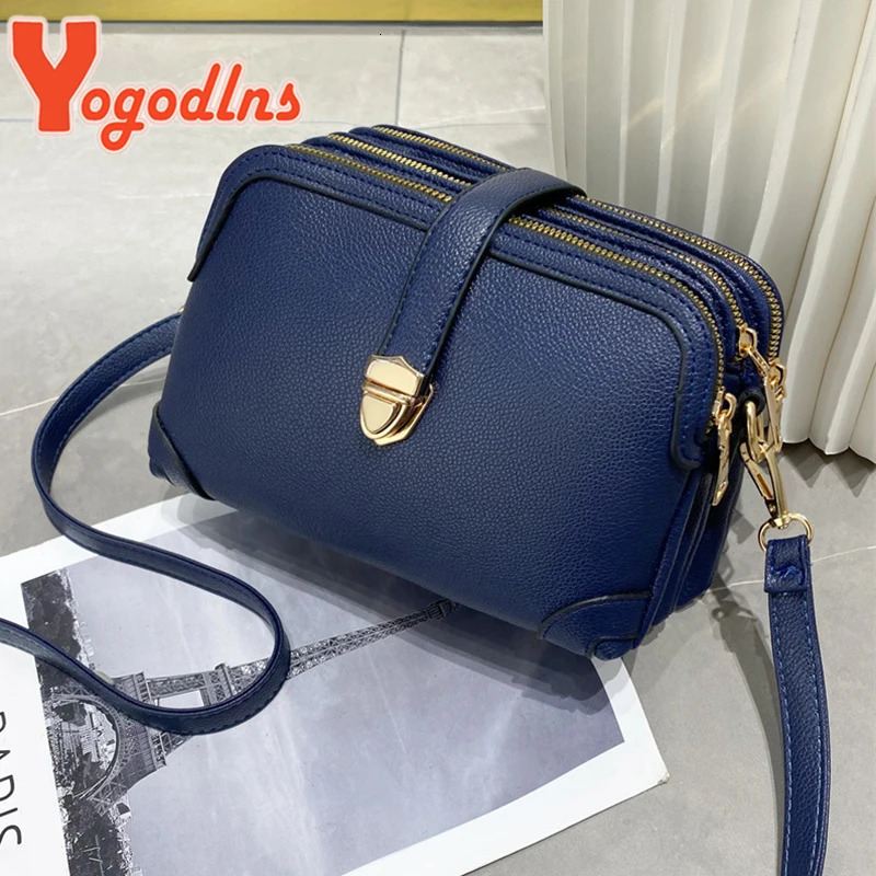 Yogodlns Fashion Phone Shoulder Bag Women PU leather Crossbody Casual Small Square Solid Color Messenger Handbag Purses 260227