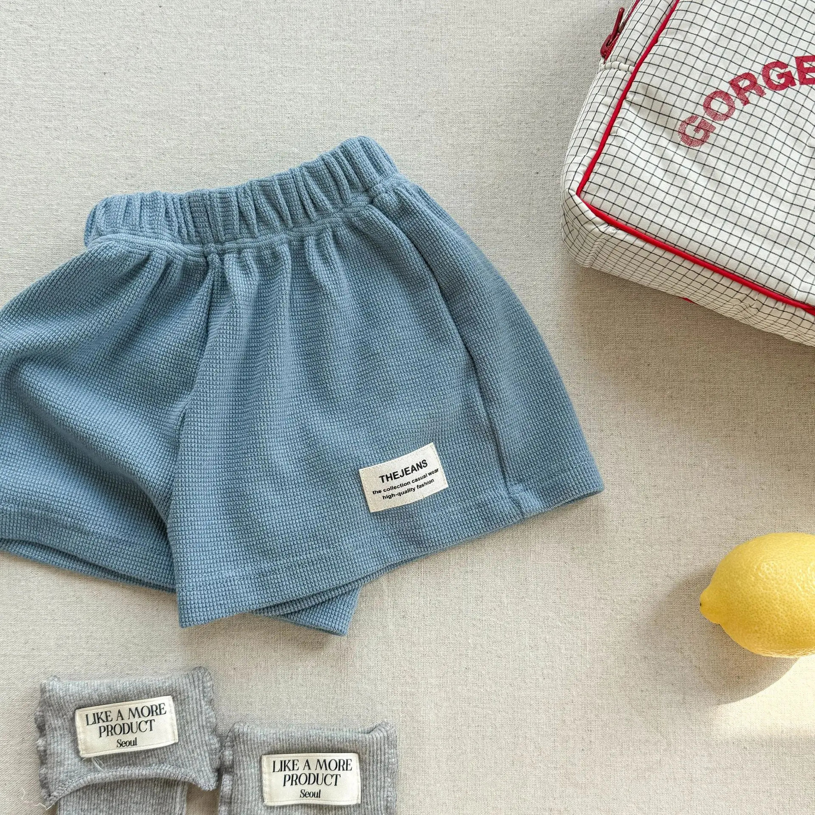Summer Children Casual Shorts Cotton Girls Solid Color Kids Boys Pants Breathable Baby Clothes 260311