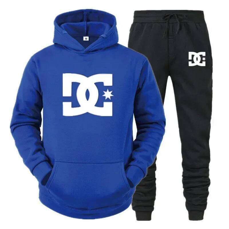 Men's Two-Piece Sports Shirt Casual Pants Set, Combining Fashionable Fitness Sports, New Autumn And Winter Styles