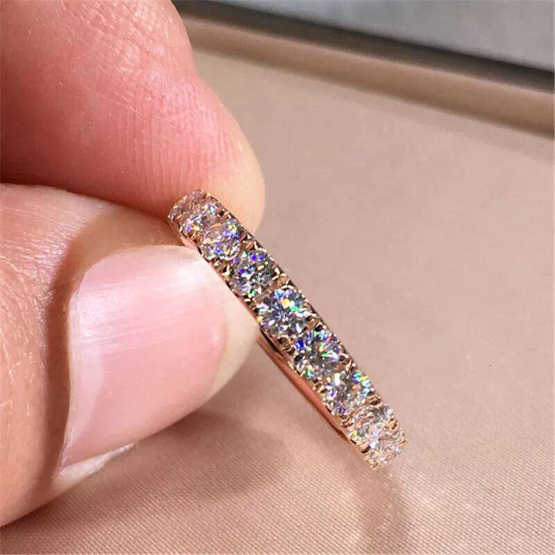 CC Rings For Women Silver Color Cubic Zirconia Ring White Stone Bridal Wedding Engagement Trendy Jewelry Bijoux Femme CC1565 H260312