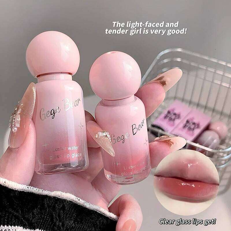 Gege bear Long-Lasting Moisturizing Gloss, Lip Care Cosmetics Suitable for All Skin, Valentine's Day Gift, Birthday Gift lip W260311