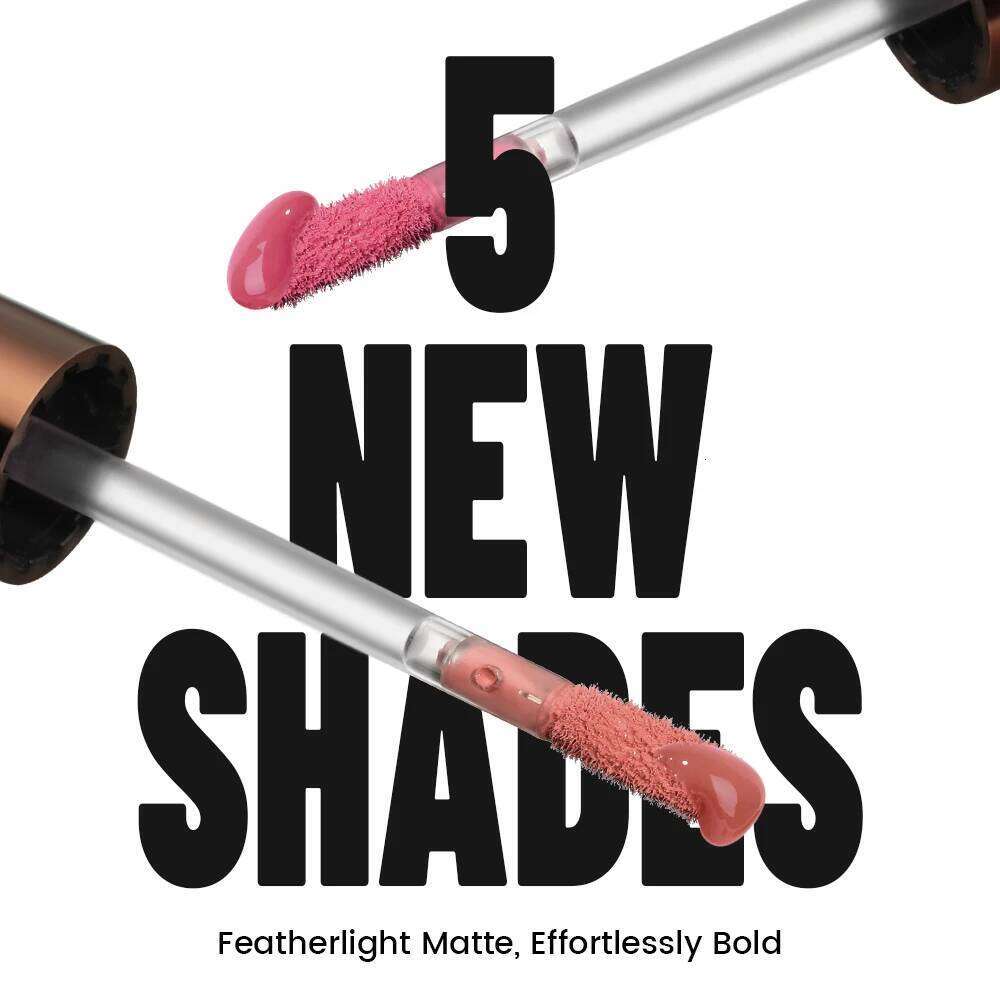 Pudaier Velvet Matte Liquid Lipstick Waterproof & Transfer-Proof Gloss Long Lasting Lip Stain 5 Shades | Kiss Proof, N W260311