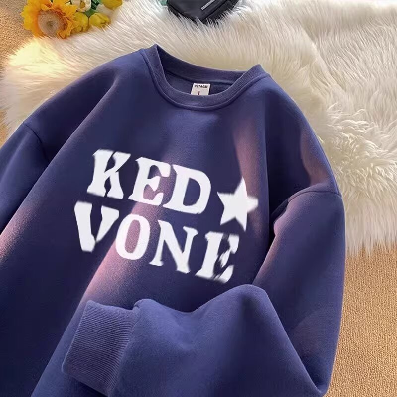 Round-neck Sweatshirt For Men And Women New Autumn And Winter Designer Hoodie Style Trendy Brand Heavy-duty Loose Oversize Top For Teenagers