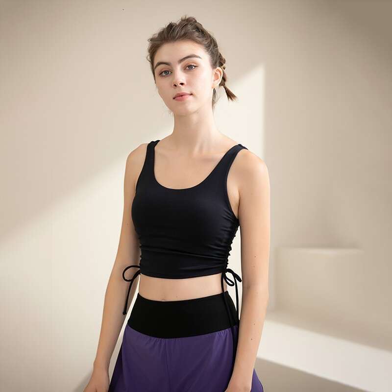 shockproof Designer bra wom, wide shoulder strap fitness tank top, yoga wear, beautiful back, European and American style sports top for