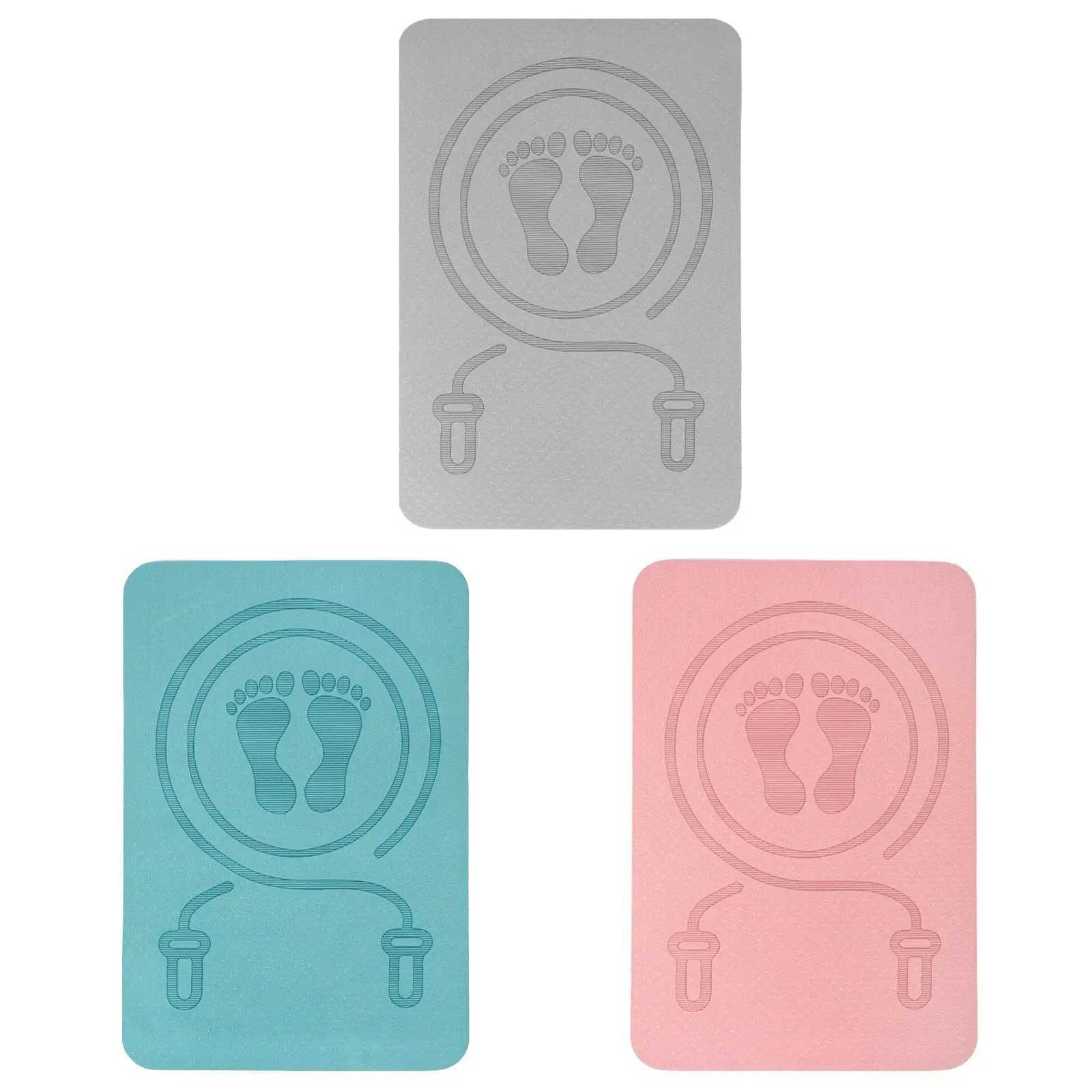 Jump Rope Mat Yoga Mat Antiskid Shock Absorption Rope Skipping Mat for Home Gym Pilates Workout Indoor Outdoor Stretching M260312