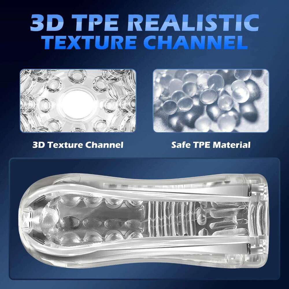 Male Masturbator Soft Pussy Sex Toys for Men Transparent Vagina Endurance Exercise Adult supplies Vacuum Pocket Cup Z260311