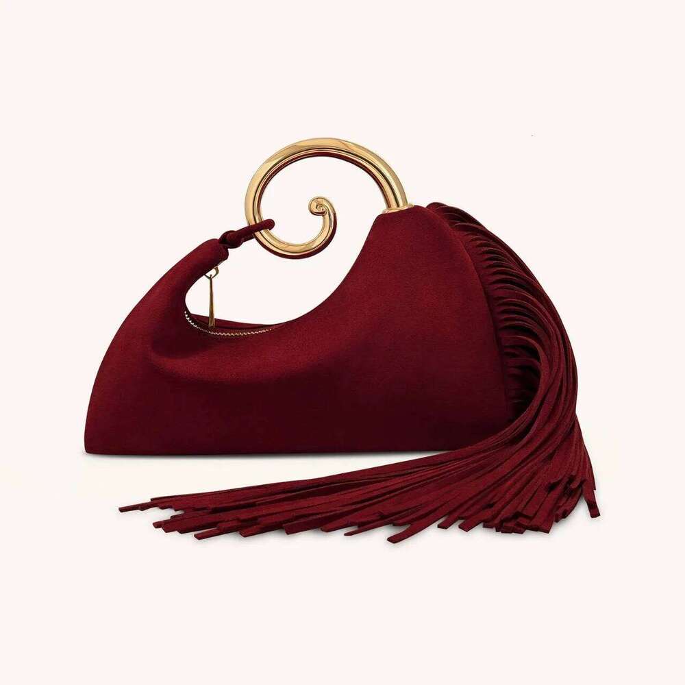 Fashion Women Mini Faux Suede Fringed New Luxury Designer Handbag Spacious Crossbody Bag For Ladies Tassel Purse