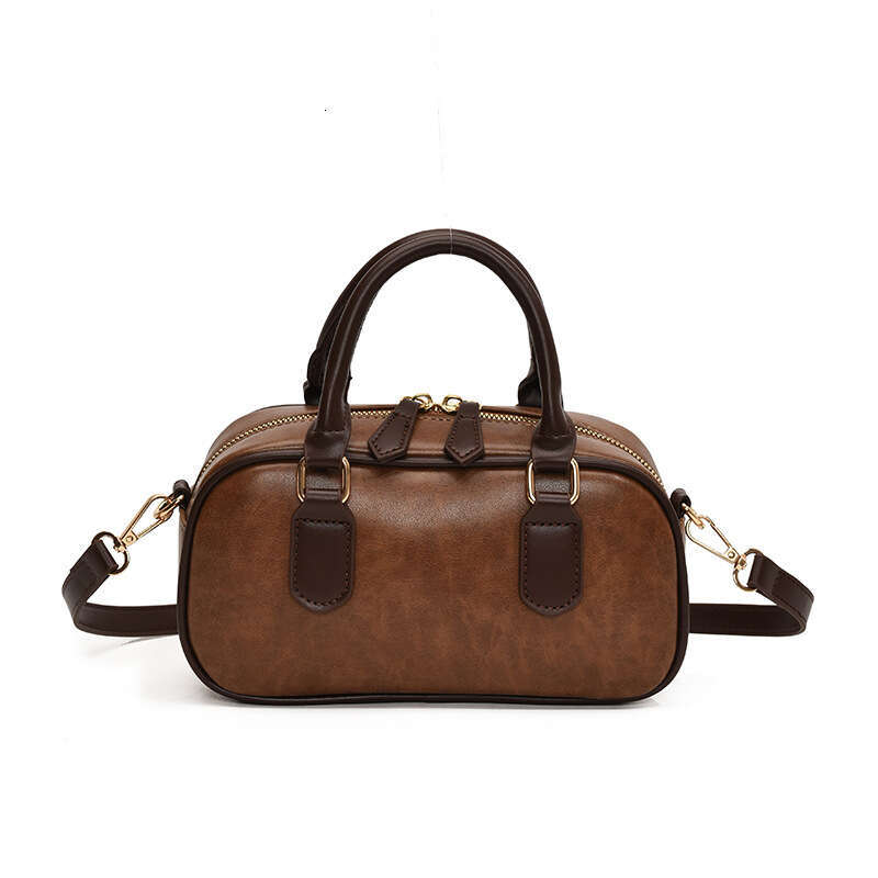 High-end Maillard handbag for women, 2026 new trendy retro versatile shoulder bag, commuter crossbody bag