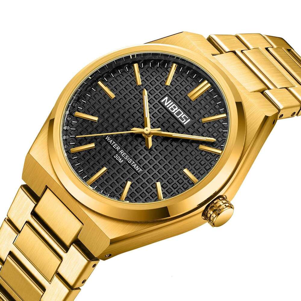 NIBOSI Analog Quartz Top Brand Luxury Watches for Men Stainless Steel Military Waterproof Wristwatches Reloj Hombre