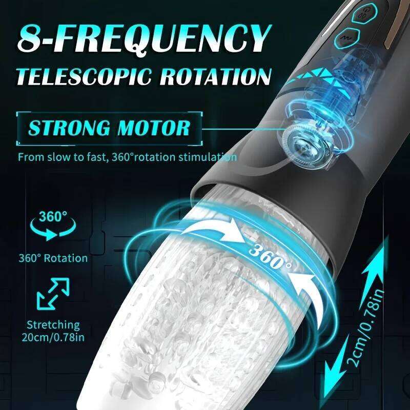 Automatic Masturbator Electric Rotating Masturbators 10 Vibrating Modes Silicone Vagina Masturbation Cup Male Adult Sex Toy Z260312