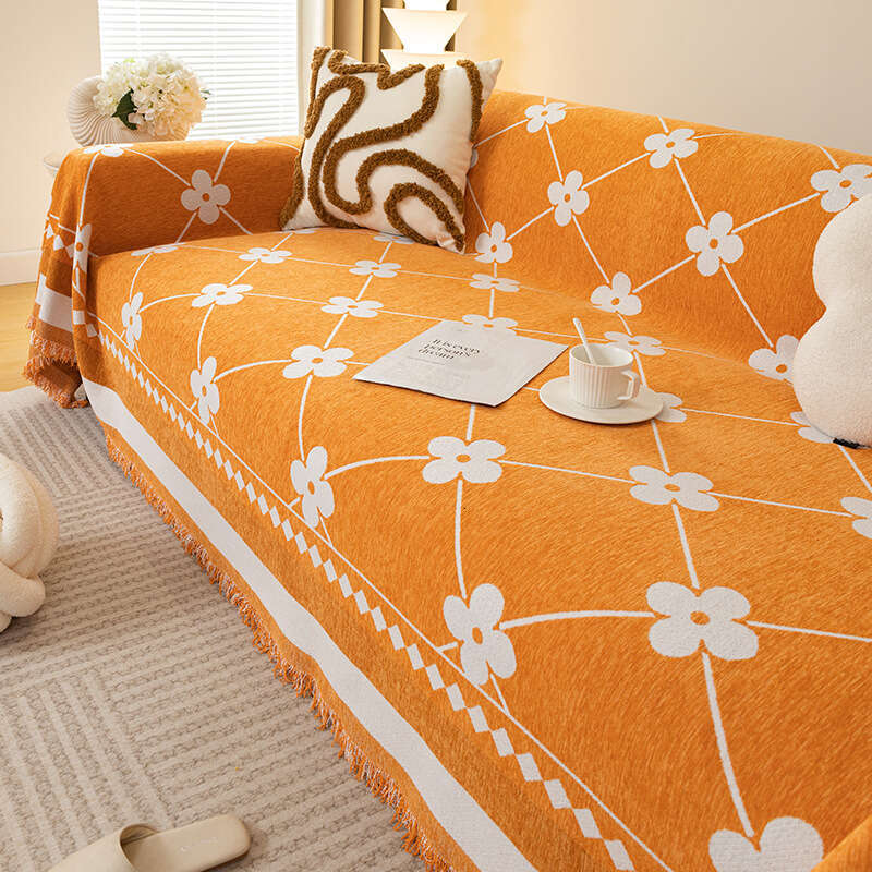 INS High-End Cover Chenille Towel Anti-Scratch Slipcover All-Season Sofa Blanket