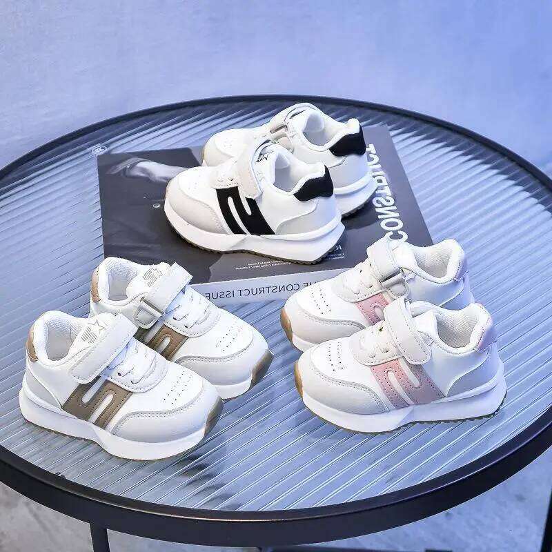 Children Sports New Kids Walking Fashion Mesh Running Casual Soft Bottom Non slip Shoes Hook and Loop Sneakers H260312