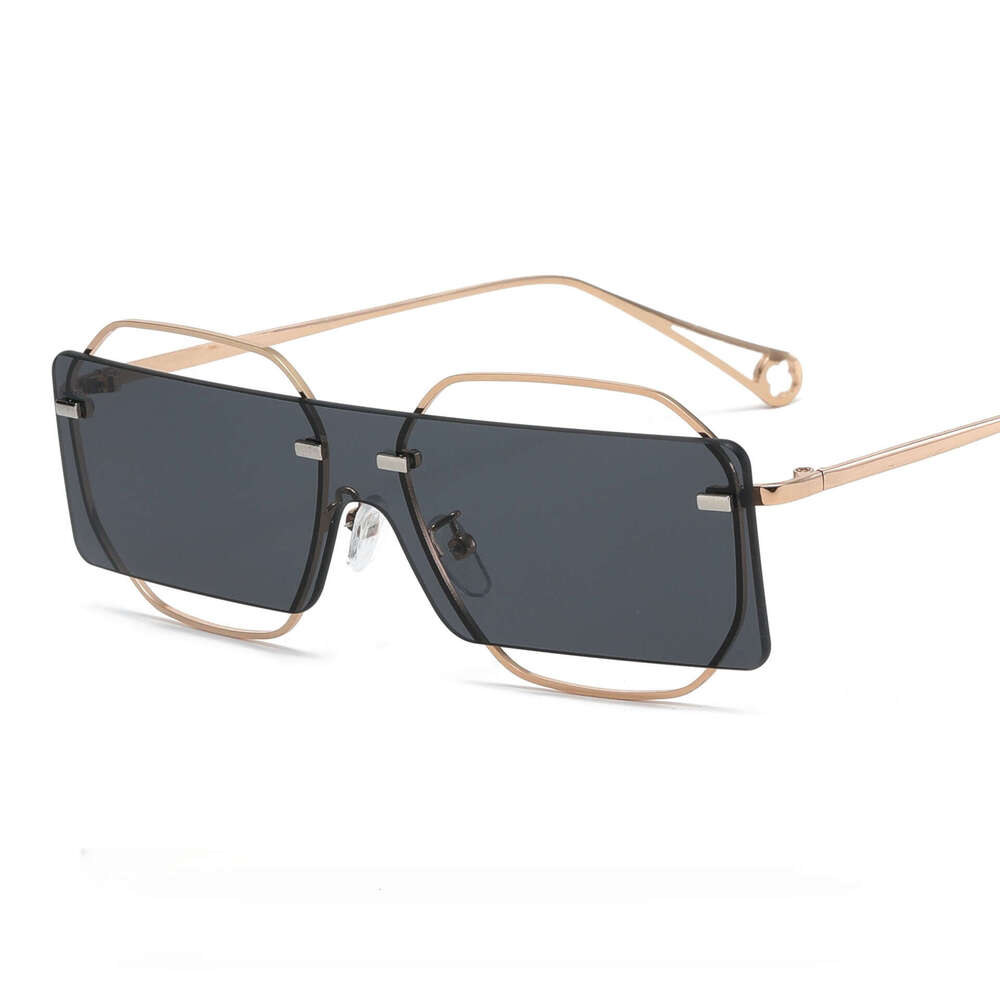 Designer Sunglasses square glasses for men women Fashion punk sunglasses Black Pink Bule shield lens gold metal frame Free Shipping