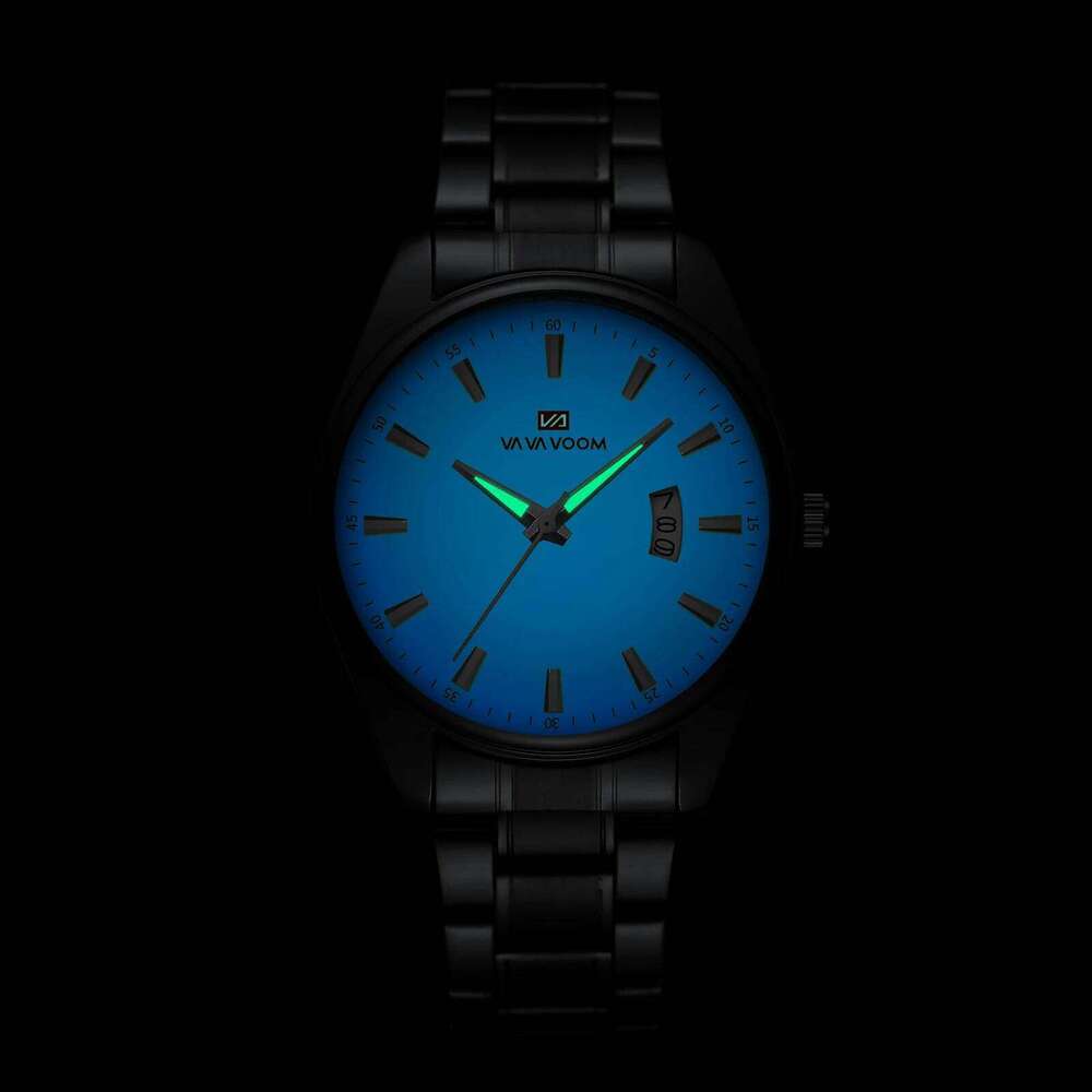 Men Luminous Creative Business Style Classic Silver Stainless Steel Clock Top Brand 3Bar Waterproof Military Sports Watch