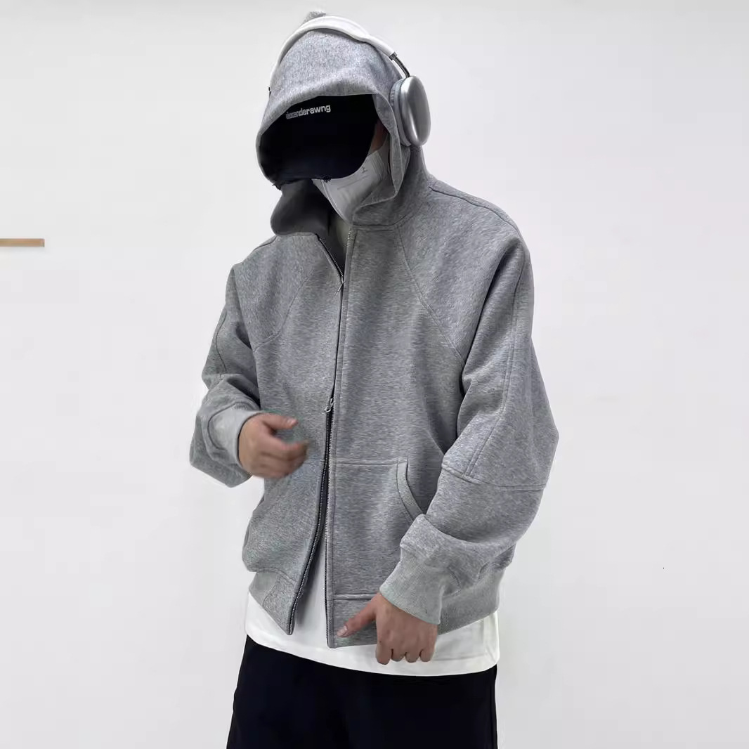 Style Trendy Brand Cleanfit Hooded Sweatshirt For Designer Hoodie Men New Heavyweight Boxy Fit Hoodie Solid Color Top For Spring And Autumn